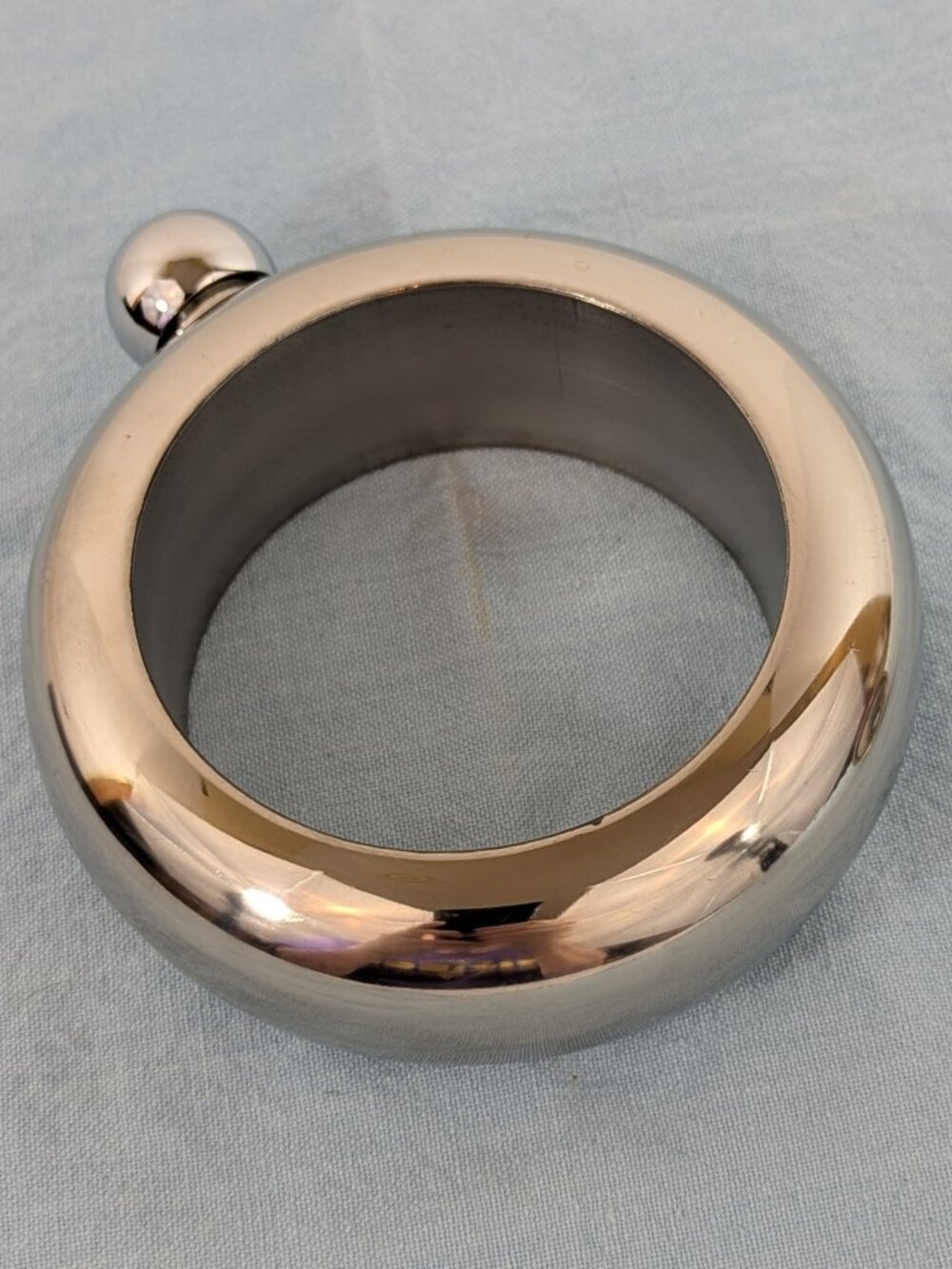 Silver flask bracelet